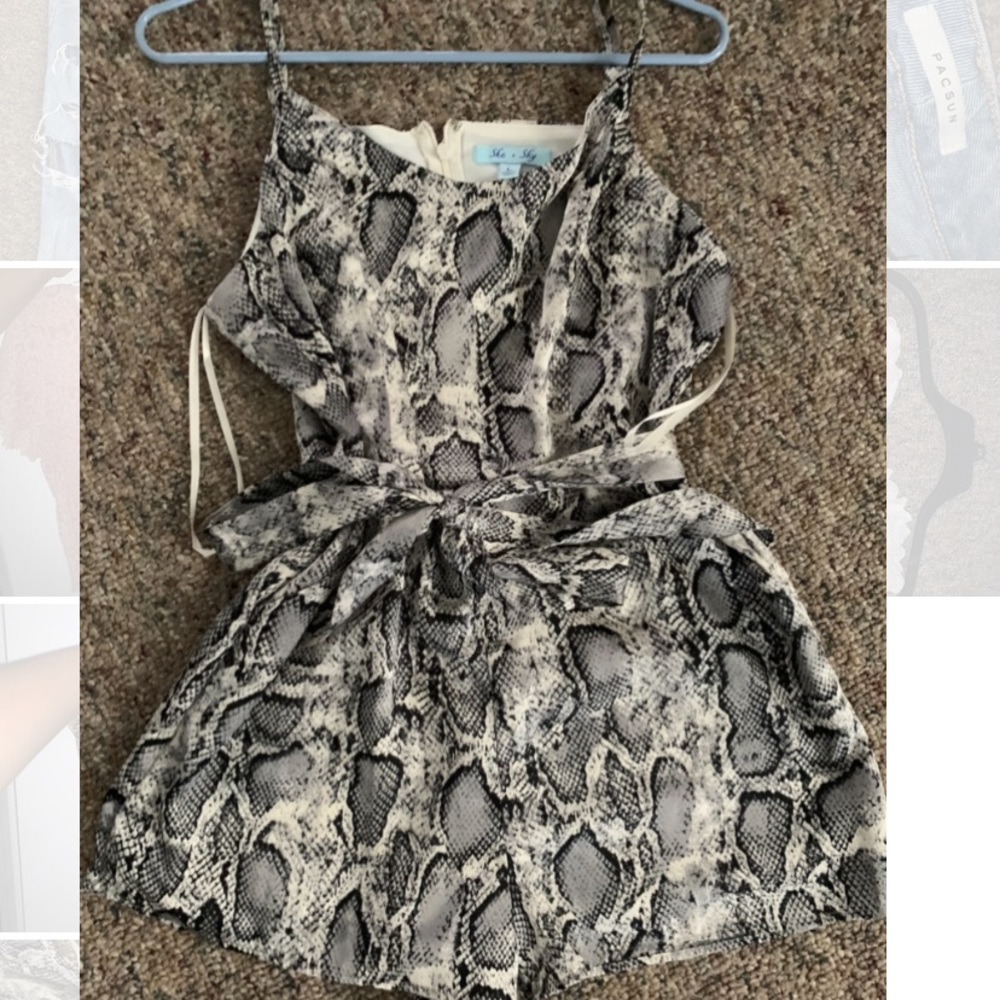 Snake skin Romper